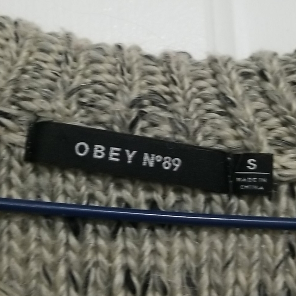 Obey no.89 Wool Blend Speckled Knit Sweater - Picture 4 of 7